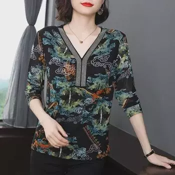 Весна 2023 г., женская утягивающая футболка с V-образным вырезом и длинными рукавами - модный базовый топ высокой эластичности с закрытием живота для мам L