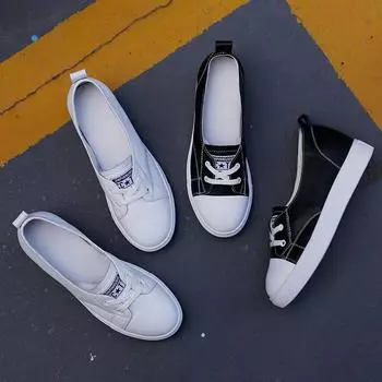 Весна 2024 г. Новые женские туфли-лодочки из мягкой кожи в корейском стиле белого цвета