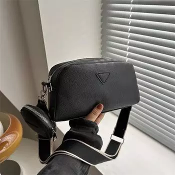 Весна 2024 года, модная простая дизайнерская сумка с косой лямкой, сумка через плечо из искусственной кожи, модная женская сумка белый