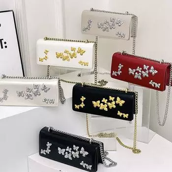 Весна 2024 года, новая роскошная сумка на одно плечо с цепочкой