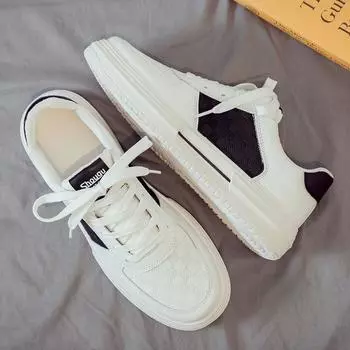 Весна 2024 года, новые модные туфли Little White, мужская обувь для папы, универсальные повседневные спортивные туфли для сноуборда 39 чёрный