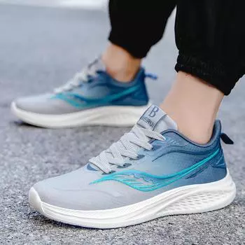 Весна 2024 года, новые мужские туфли с сетчатой дышащей подошвой, модные универсальные пары обуви, спортивная обувь для бега на открытом воздухе 36