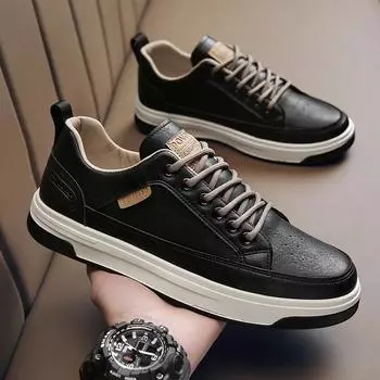 Весна 2024 года, новые низкие кожаные водонепроницаемые спортивные туфли для активного отдыха, инструменты, труд, страхование, повседневная трендовая мужская обувь 39