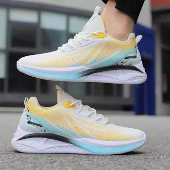 Весна 2024 новые мужские кроссовки Fly-Watch тканые дышащие спортивные кроссовки легкие мужские подростковые модные кроссовки 39