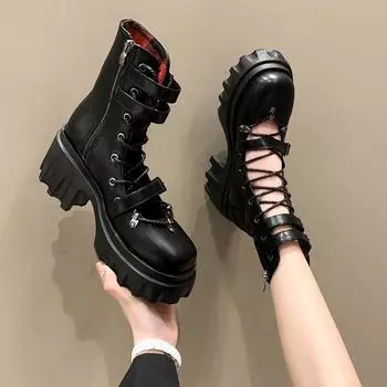 Весна 2024 Новый стиль Минималистичные римские сандалии N Spice Hollow с перекрестными ремешками 35 чёрный