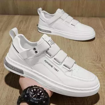 «Весна 2025 г. Мужская белая модная универсальная повседневная спортивная обувь» 39 белый