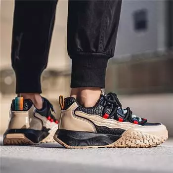 Весна 2025 года Douyin Kuaishou, же прямая трансляция, обувь Forrest Gump, низкие водонепроницаемые спортивные кроссовки из крокодиловой кожи, корейская версия, повседневная 39 чёрный