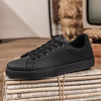 Весна 2025 года, мужская обувь, белые туфли, универсальные повседневные туфли для сноуборда, мужские туфли на плоской подошве для вождения, студенческие туфли из натуральной кожи, простые туфли 39 белый