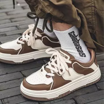 Весна 2025 года. Новые интернет-знаменитости. Мужская обувь. Модные, универсальные, нишевые, американские туфли для сноубординга, спортивная обувь на толстой подошве для мужчин. 39 чёрный