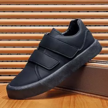 Весна 2025 года, новые мужские кроссовки на липучках, модная повседневная обувь, мужская обувь, корейская версия белых кроссовок, спортивная модная обувь 39