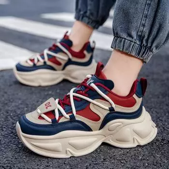 Весна 2025 года, новые мужские туфли для пап на платформе, студенческие трендовые туфли, спортивная повседневная обувь, модная универсальная мужская обувь 39