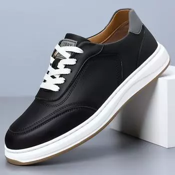 Весна 2025 года, новые мужские туфли ручной работы онлайн, повседневные кожаные туфли, мужские универсальные туфли на шнуровке для серфинга, мужские 3059 38 белый