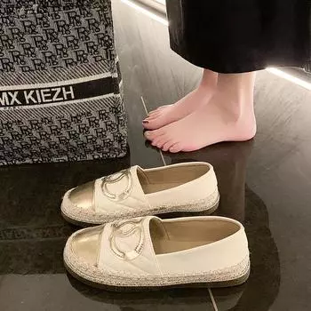 Весна 2025 года, новые туфли Xiaoxiangfeng Fisherman, универсальные повседневные туфли с одной педалью, туфли Doudou, лоферы, одинарные туфли для женщин 35