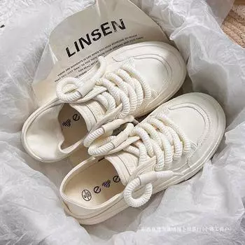 Весна 2025 года, новые высококачественные маленькие белые туфли, женские парусиновые туфли, дышащие юбки, полупрозрачные туфли с одной педалью 35 бежевый