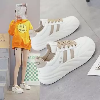 Весна 2025 Новые повседневные белые туфли Dad Shoes для женщин - Forrest Gump Style, A03 40 хаки