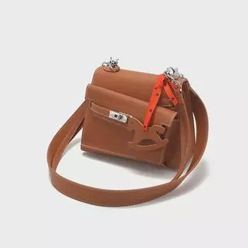 Весна 2025 Высококачественная ретро-сумка через плечо коричневый