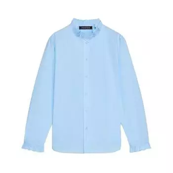 Весна 2025 Женская мода Многослойная рубашка - Евро-американский стиль Extra Small синий