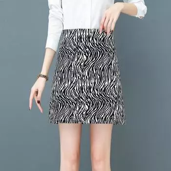 Весна и лето 2021 года, новая модная леопардовая короткая юбка с высокой талией, сексуальная мини-юбка для женщин S