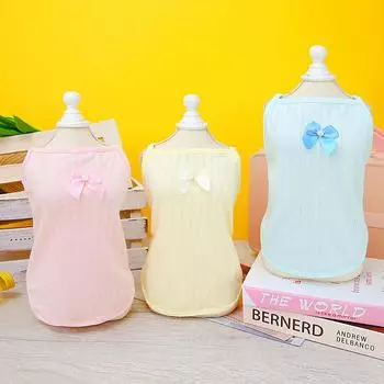 Весна и лето 2023. Одежда для собак. Одежда для домашних животных. Тедди подходит для летней домашней одежды на слинге для домашних животных. S розовый