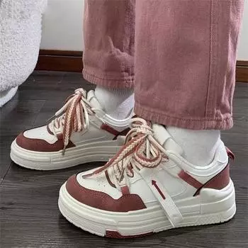 Весна и лето 2024 года, новые низкие спортивные туфли в стиле колледжа, нишевая оригинальная повседневная обувь на платформе, универсальная 35 чёрный