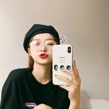 Весна и лето Чистый хлопок ретро берет для девочек однотонный цвет универсальный милый малярный головной убор японский Bud шляпа M56-58cm коричневый