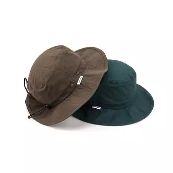Весна и лето Кемпинговая Панама Уличная Козырек Большие Поля Затягивающийся Шнурок Рыбалка Мужчины и Женщины Интранет Быстросохнущая Альпинистская Кепка темно-зеленого