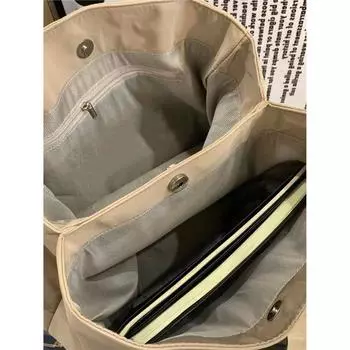 Весна и лето ленивая женская сумка 2024 года, новая сумка через плечо для поездок на работу, большая вместительная сумка-тоут, литературная и универсальная сумка хаки