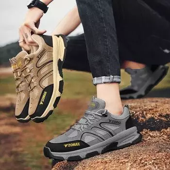 Весна и лето модные новые альпинистские спортивные туфли дышащая сетка удобные повседневные шнурованные прогулочные туфли 39
