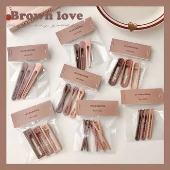 Весна и лето, молочно-кофейный цвет, градиентный комбинированный костюм, зажим для волос с каплей воды, шпилька для волос, ювелирные изделия, зажим для челки, заколка-крестик