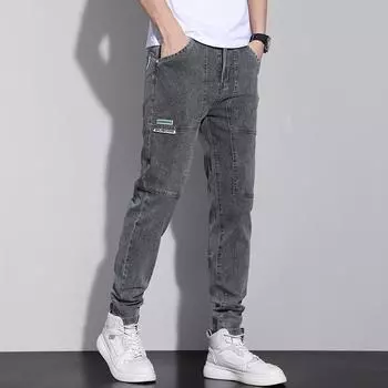 Весна и лето Мужские джинсы Мужские узкие корейские брюки Мужские брюки 28