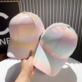 Весна и лето новая мерсеризованная бейсболка детская универсальная модная блестящая кепка летний солнцезащитный козырек Adjustable (55-59cm)