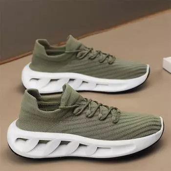 Весна и лето, новая мужская обувь, спортивная обувь, дышащие кроссовки с сеткой, толстая подошва, супер легкая мужская повседневная обувь с мягкой подошвой 39
