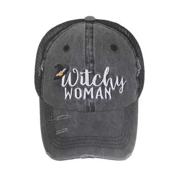 Весна и лето новая вышивка букв двойной крест конский хвост сетка бейсболка кепка солнцезащитная кепка Adjustable