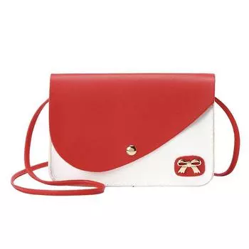 Весна и лето Новая женская сумка через плечо Сумка Messenger Mini Square Bag красный