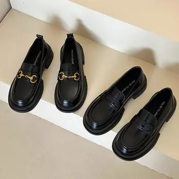 Весна и лето Новые кожаные мокасины Детские туфли Мэри Джейн Маленькие кожаные туфли 35