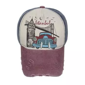 Весна и лето новый классический принт автомобиля бейсболка кепка кепка солнцезащитная шляпа солнцезащитная шляпа Adjustable чёрный
