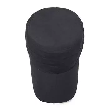 Весна и лето новый солнцезащитный козырек модная мужская быстросохнущая шляпа с плоским верхом простая повседневная шляпа с плоским верхом для рыбалки на открытом воздухе Adjustable тёмно-синий