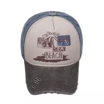 Весна и лето новый стираный контрастный цвет EACH бейсболка кепка кепка солнцезащитная шляпа солнцезащитная шляпа Adjustable чёрный