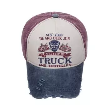 Весна и лето новый стираный контрастный цветной рисунок на грузовике бейсболка кепка кепка солнцезащитная шляпа солнцезащитная шляпа Adjustable чёрный