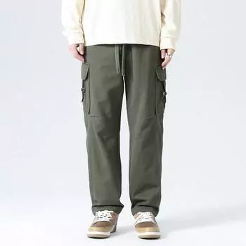 Весна и лето Открытый Альпинизм Мужские Прямые Рабочие Брюки Свободные Сто Повседневные Брюки Мужские Повседневные Брюки Одежда Рабочие Брюки Брюки Для Отдыха S армия зеленый
