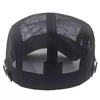 Весна и лето Тонкая сетчатая ажурная кепка женская Tide дышащий уличный солнцезащитный козырек маленький берет с пайетками Adjustable хаки