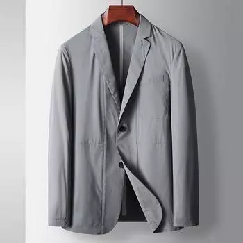Весна и лето Тонкий легкий роскошный деловой однотонный молодежный однобортный пиджак в западном стиле 170