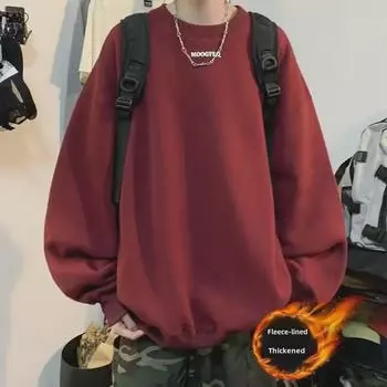 Весна и осень 2023 г. Модные свободные толстовки с круглым вырезом для мужчин, доступны большие размеры XL