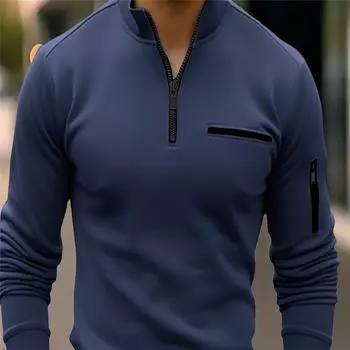 Весна и осень 2023, рубашка поло на молнии, мужская спортивная футболка, рубашка поло S белый