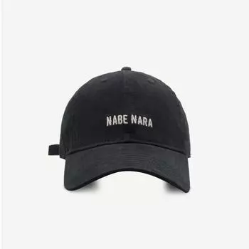 Весна и осень 2025 года, новая бейсболка с вышитым алфавитом, универсальная кепка для студентов и пар, мужская кепка с козырьком M56-58cm чёрный
