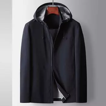 Весна и осень Бесшовная утюжок Молодежь и средний возраст Легкий Роскошный Бизнес С капюшоном Взлетный Вариант Повседневная Тонкая куртка 170 грязно-белый