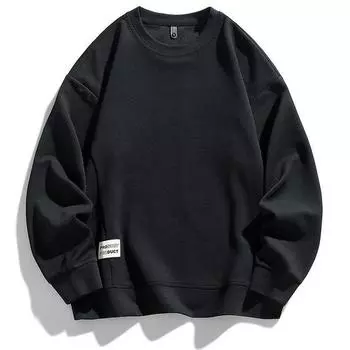 Весна и осень Большие размеры Мужская модная повседневная круглая горловина Персонализированная пэчворк толстовка мужская свободная мужская верхняя часть XXXXXXXXL белый