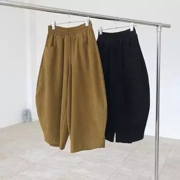 Весна и осень Большие размеры Женские плюшевые плотные однотонные дышащие брюки с широкими штанинами на все времена года Спортивные и удобные брюки-морковки 3XL