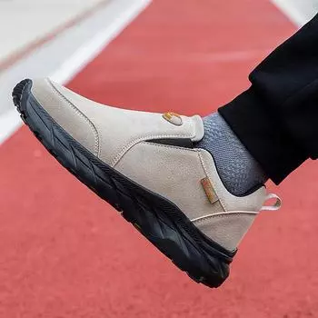 Весна и осень для пожилых людей повседневная обувь для ходьбы с одной педалью легкая обувь для пожилых людей дорожная обувь для мам и пап для ходьбы 36 чёрный