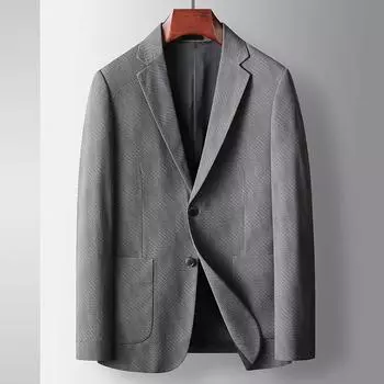 Весна и осень легкий роскошный деловой однотонный пиджак для среднего и молодого возраста в западном стиле корейский выпуск 170 серый